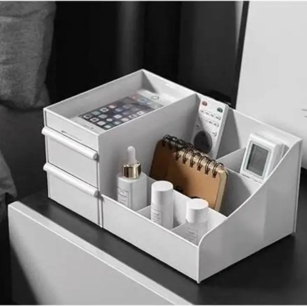 White Cosmetic Organizer - Picture 3 of 7